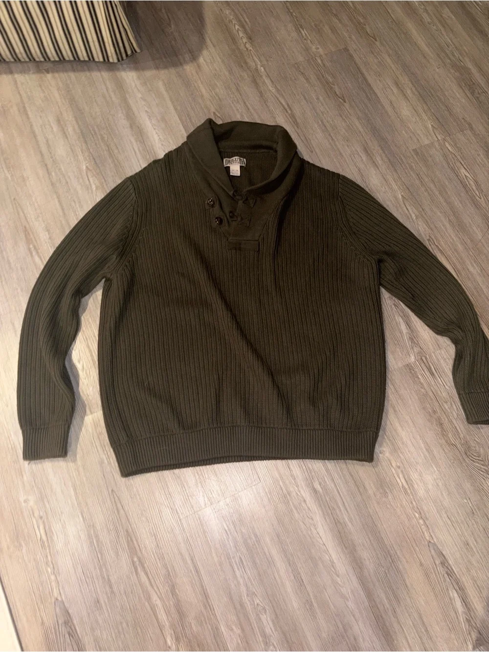 Men’s Duluth Brigadier Shawl Collar Sweater size 3XLT Major Green